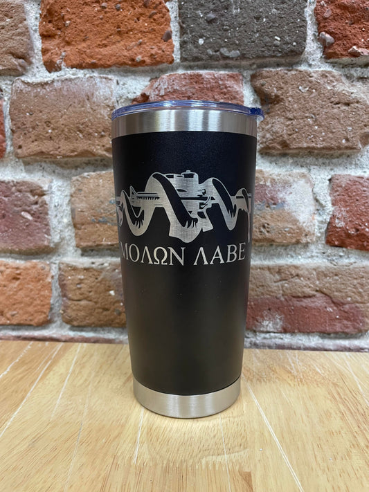 Molon Labe Snake Tumbler